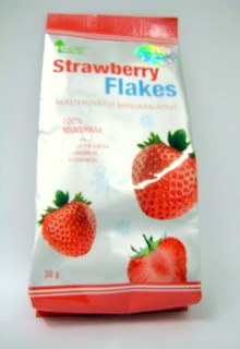 Strawberry flakes/100 % mansikkaa